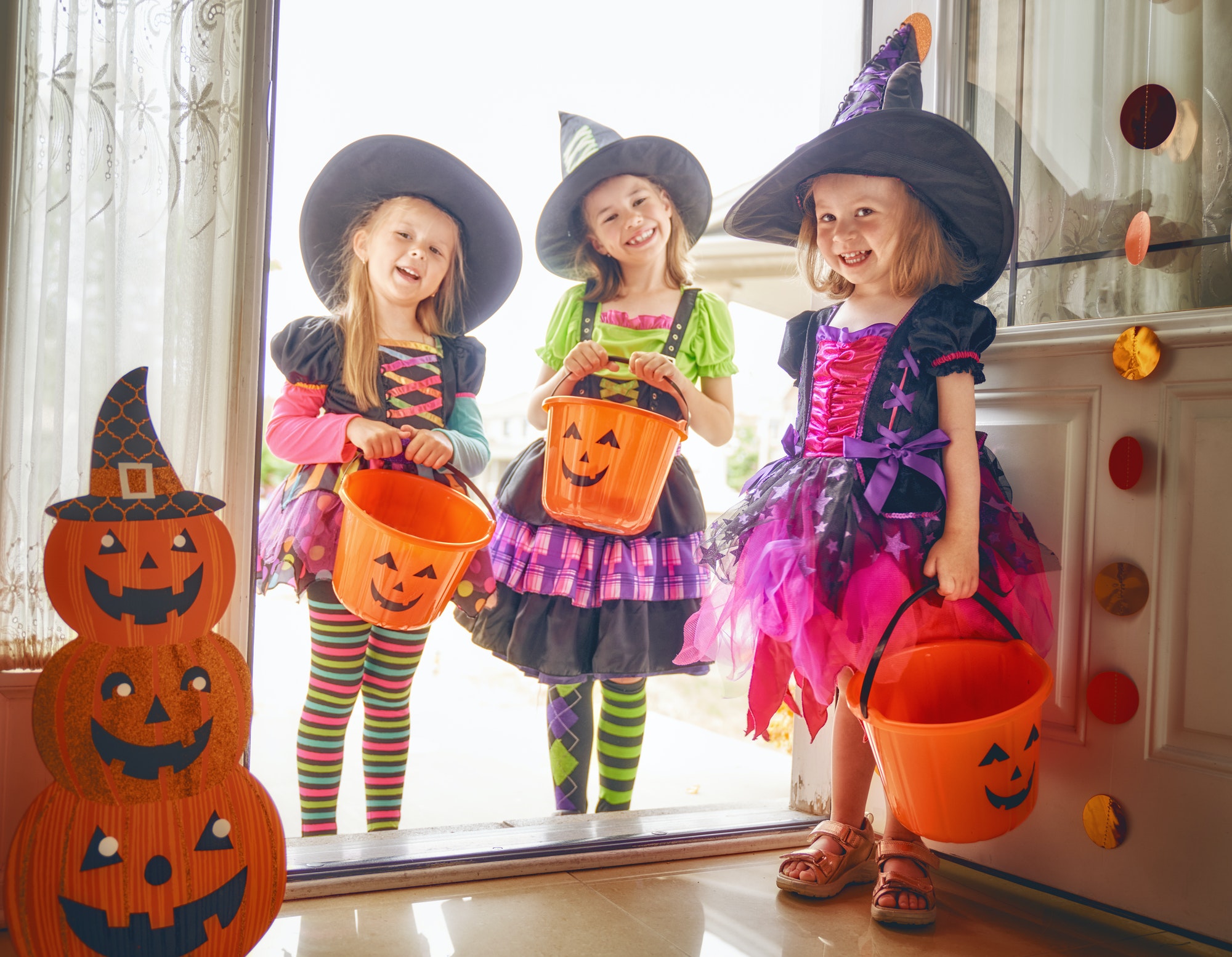 children on Halloween