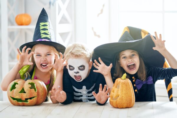 children on Halloween